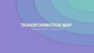 2, 3, 4, 5 Year Transformation Map PowerPoint Template