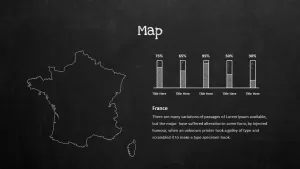 Blackboard Company Profile France Map PowerPoint Template