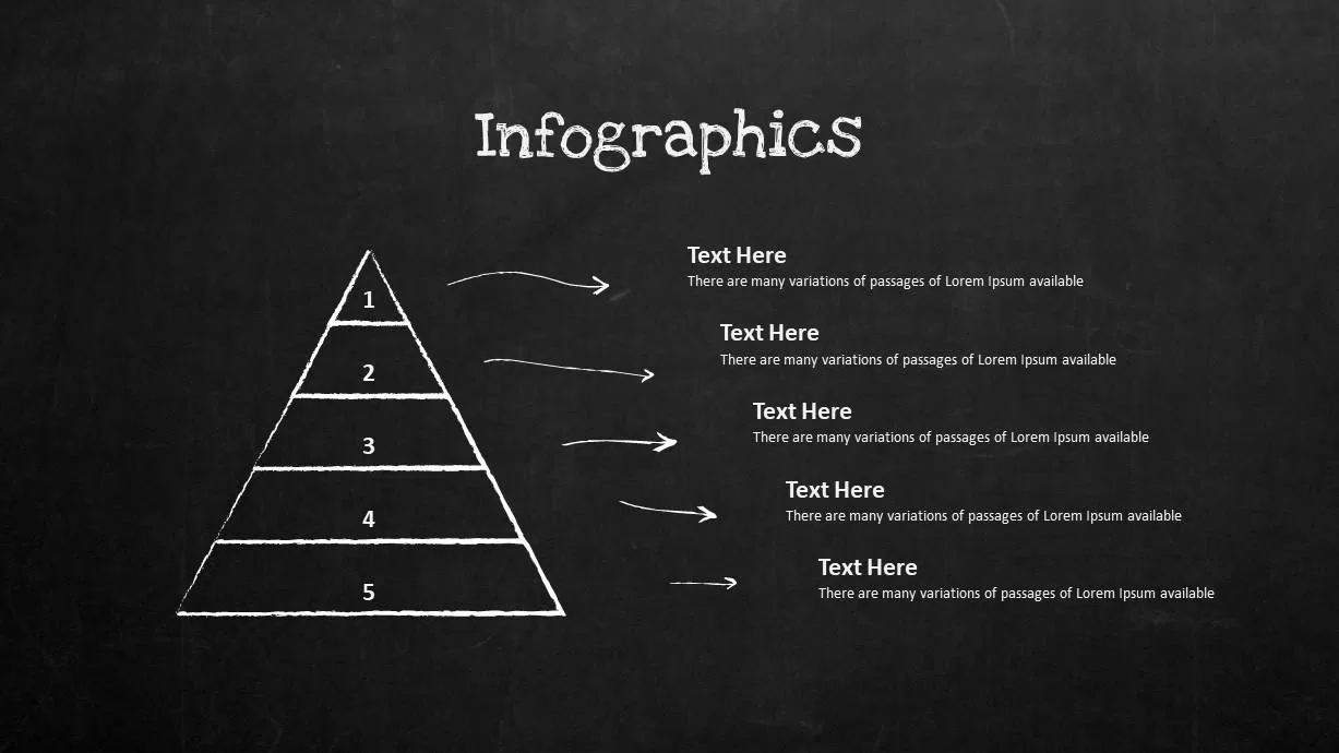 Blackboard Company Profile Pyramid PowerPoint Template