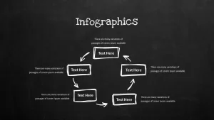 Blackboard Company Profile Infographic Process Flow PowerPoint Template