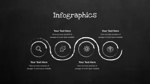 Blackboard Company Profile Timeline PowerPoint Template