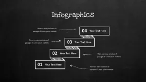 Blackboard Company Profile Infographic Steps Process PowerPoint Template