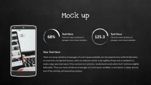 Blackboard Company Profile Smartphone Mockup PowerPoint Template