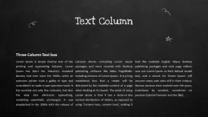 Blackboard Company Profile PowerPoint Text Column Template