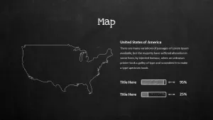 Blackboard Company Profile United States Map PowerPoint Template