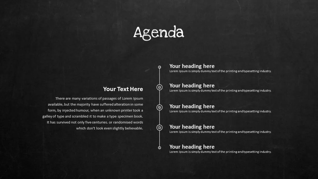 Blackboard PowerPoint Agenda Template