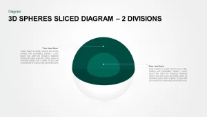 3D Spheres Sliced Diagram for PowerPoint Presentation