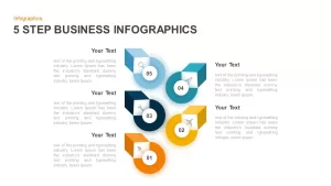 5 Step Infographic Template for Business Presentation