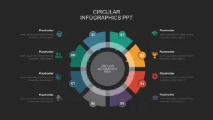 8 step circular process powerpoint template