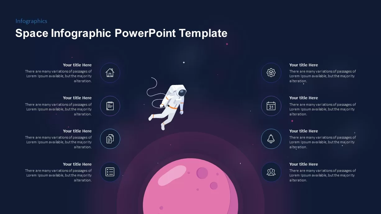 Astronaut Outer Space PowerPoint Template