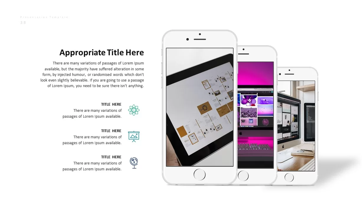 Corporate Business PowerPoint Presentation Smartphone Template