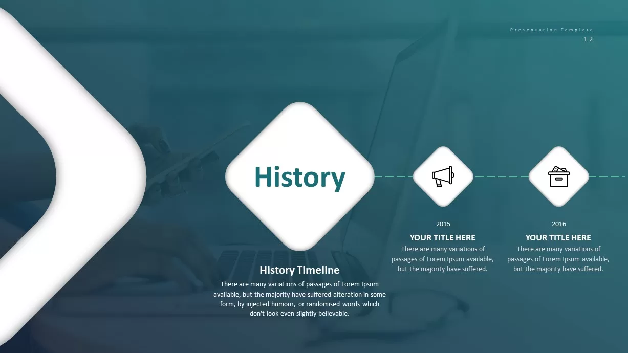 Corporate Business PowerPoint Presentation History Template