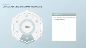 Circular CRM PowerPoint Template