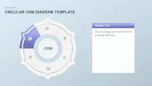 Circular CRM PowerPoint Template