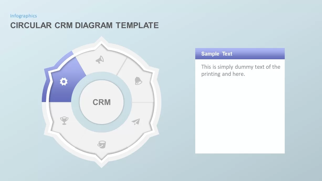 Circular CRM PowerPoint Template