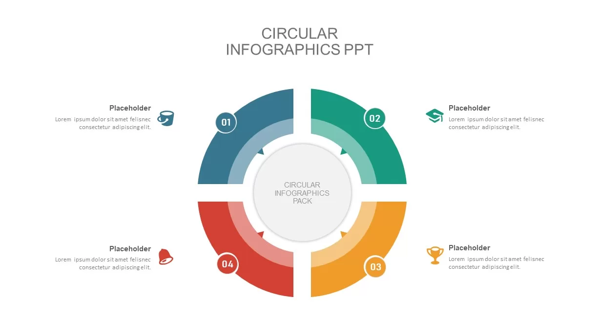 Circular diagram infographic template