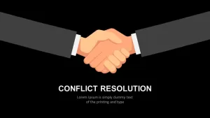 Conflict Resolution PowerPoint Diagram