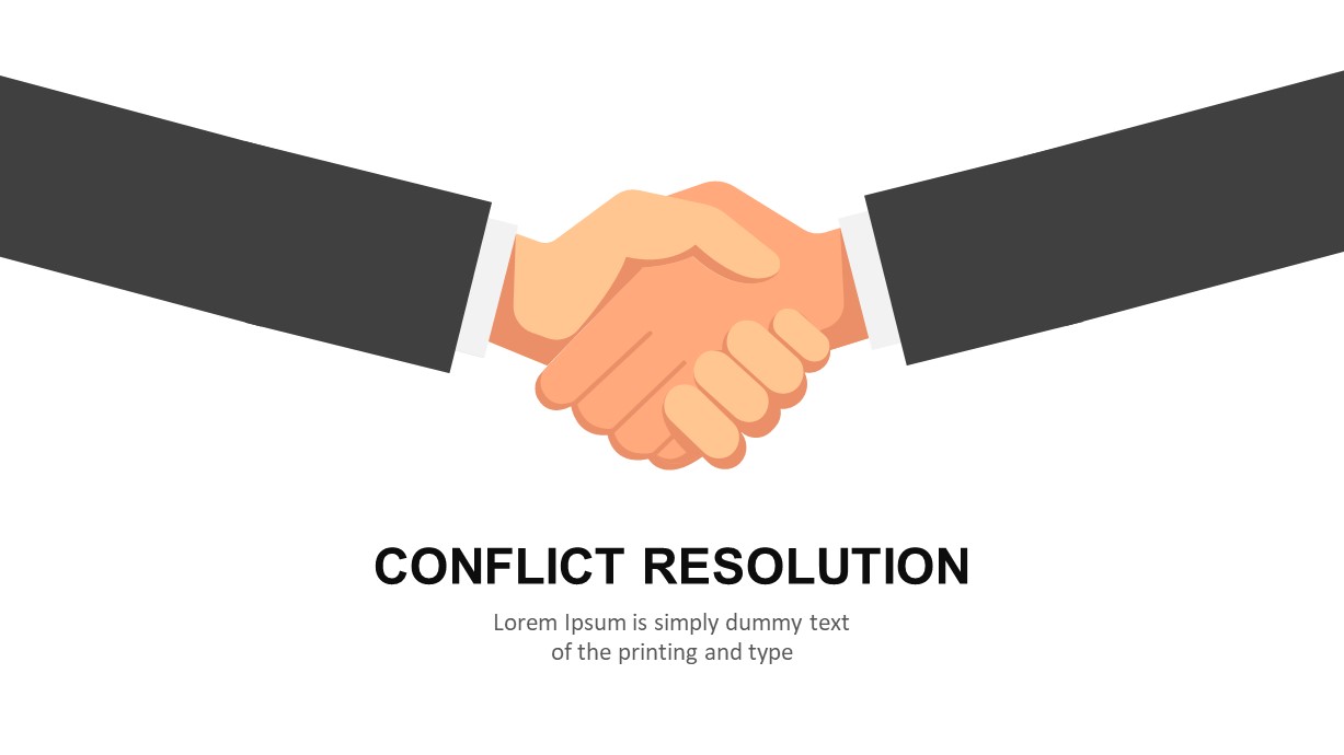 Conflict Resolution PowerPoint Template  Slidebazaar For Powerpoint Template Resolution