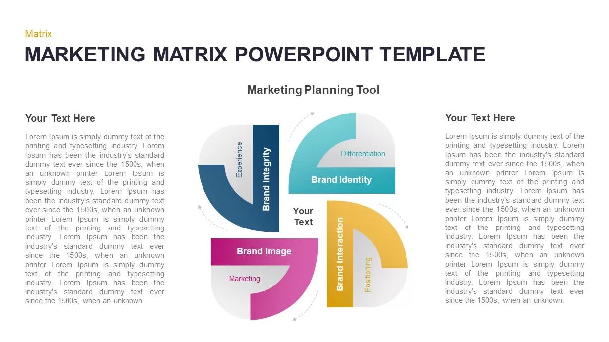 Marketing Matrix PowerPoint Template