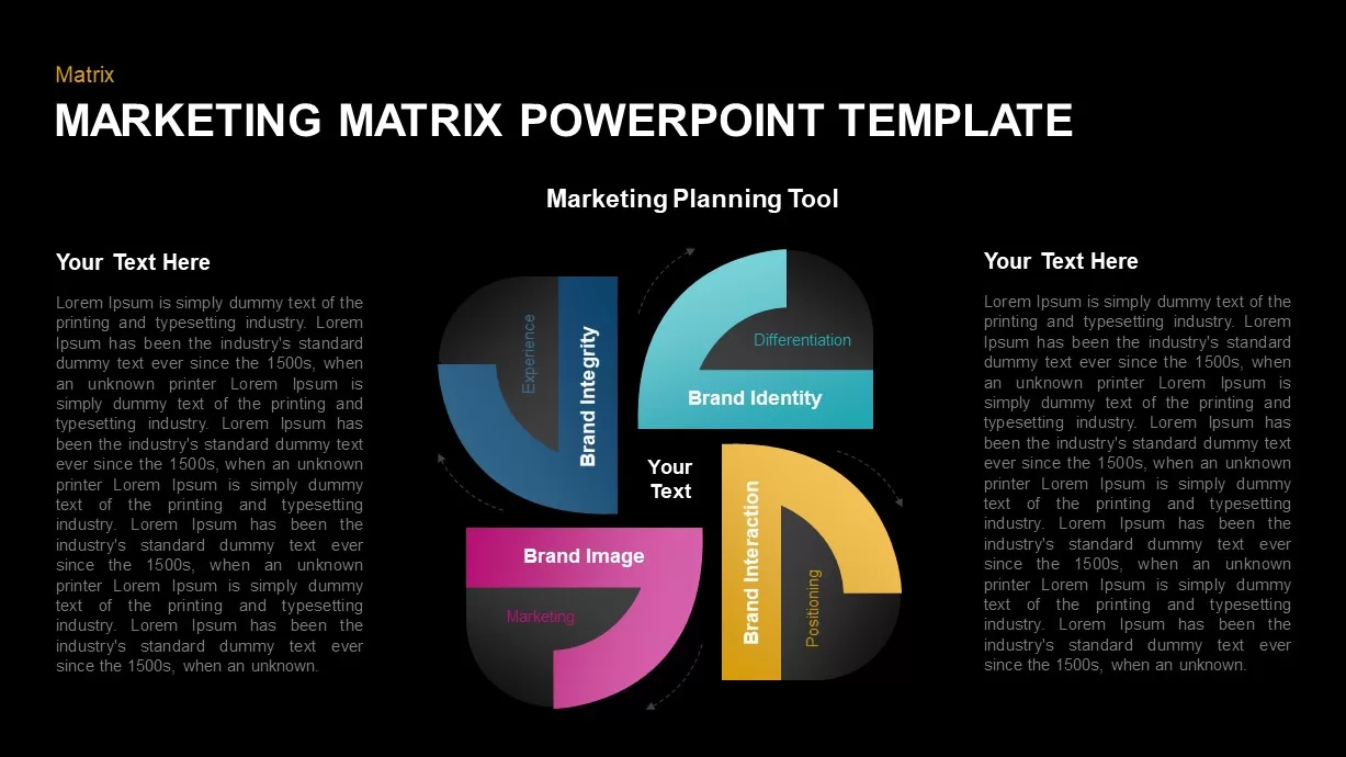 Marketing Matrix Template