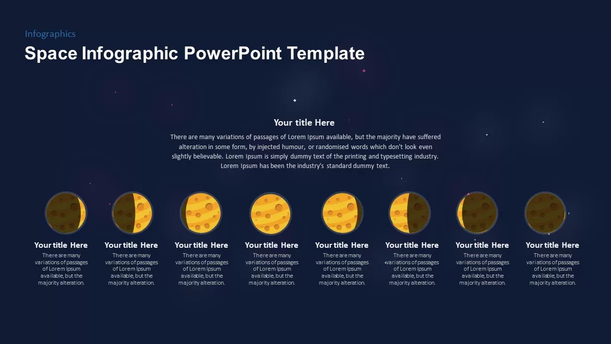 Phases of the Moon PowerPoint Diagram