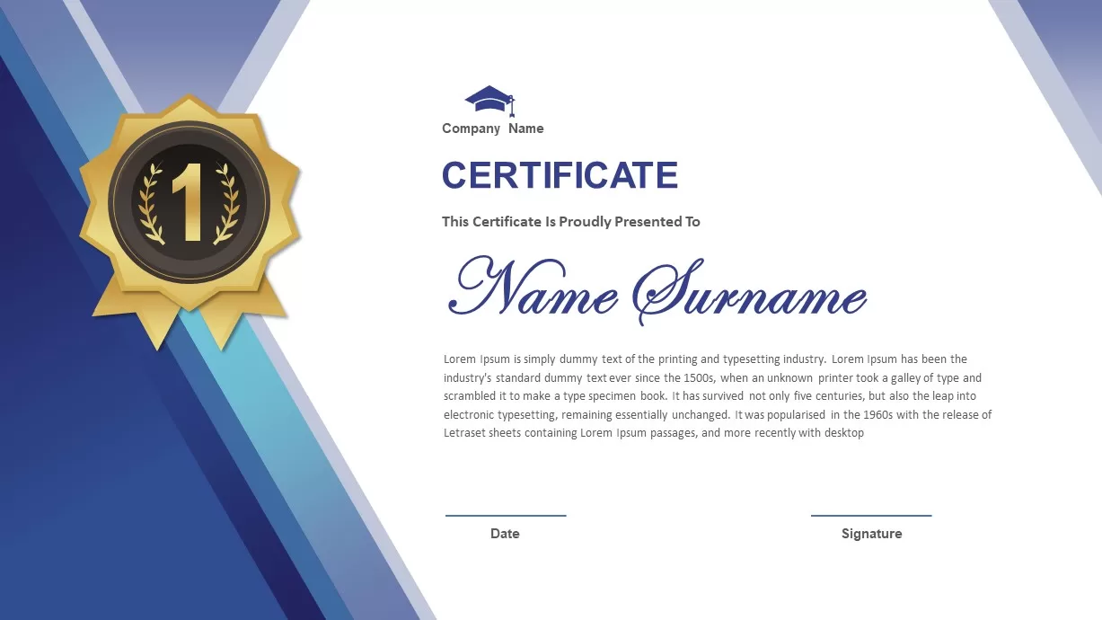 PowerPoint Certificate Template