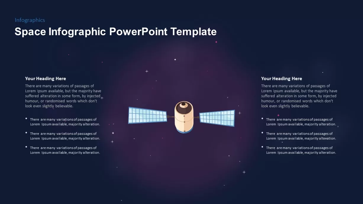 Satellite PowerPoint Template Diagram