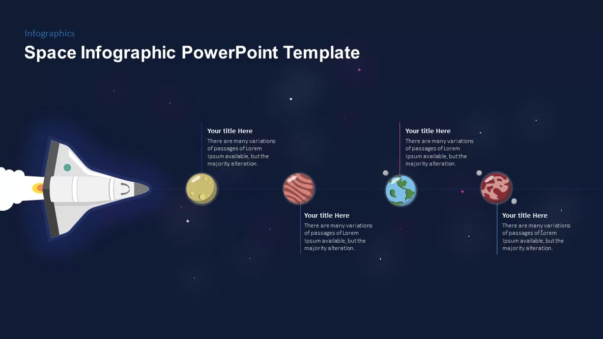 Space Shuttle Timeline PowerPoint Template