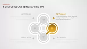 4 Step Circular Diagram for Presentation