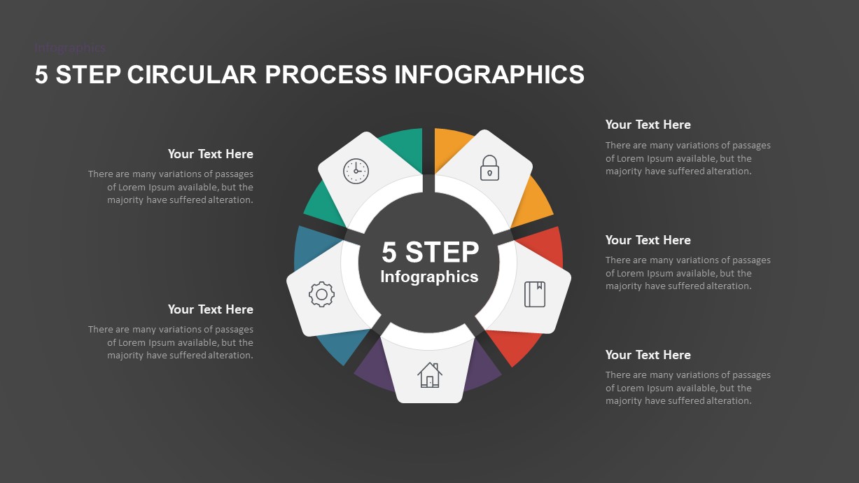 4 6 Step Circular Process Infographic Template Slidebazaar 5055