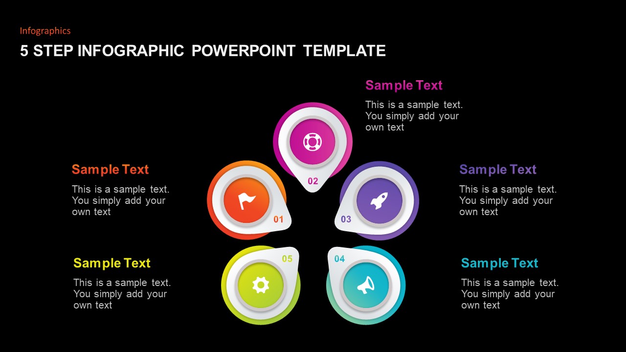 5 Step Infographic Template for PowerPoint