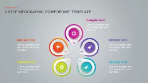 3, 4 and 5 Step Infographic Template for PowerPoint