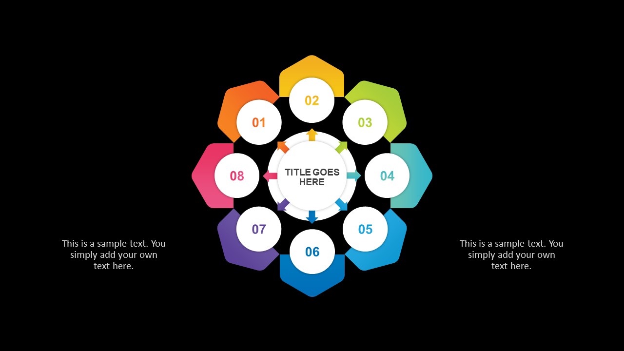 8 Item Central Idea PowerPoint Template Slidebazaar