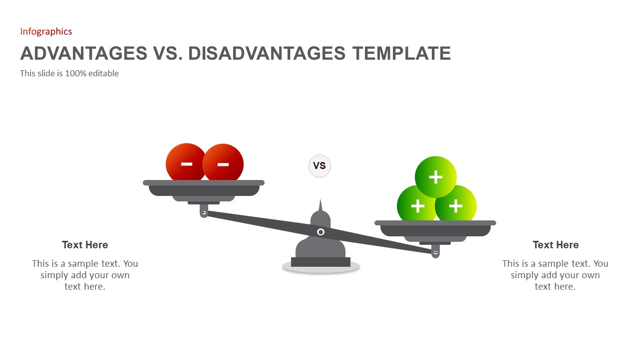 Advantages And Disadvantages Ppt Template Free Download