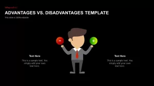 Advantages Disadvantages Presentation Template for PowerPoint