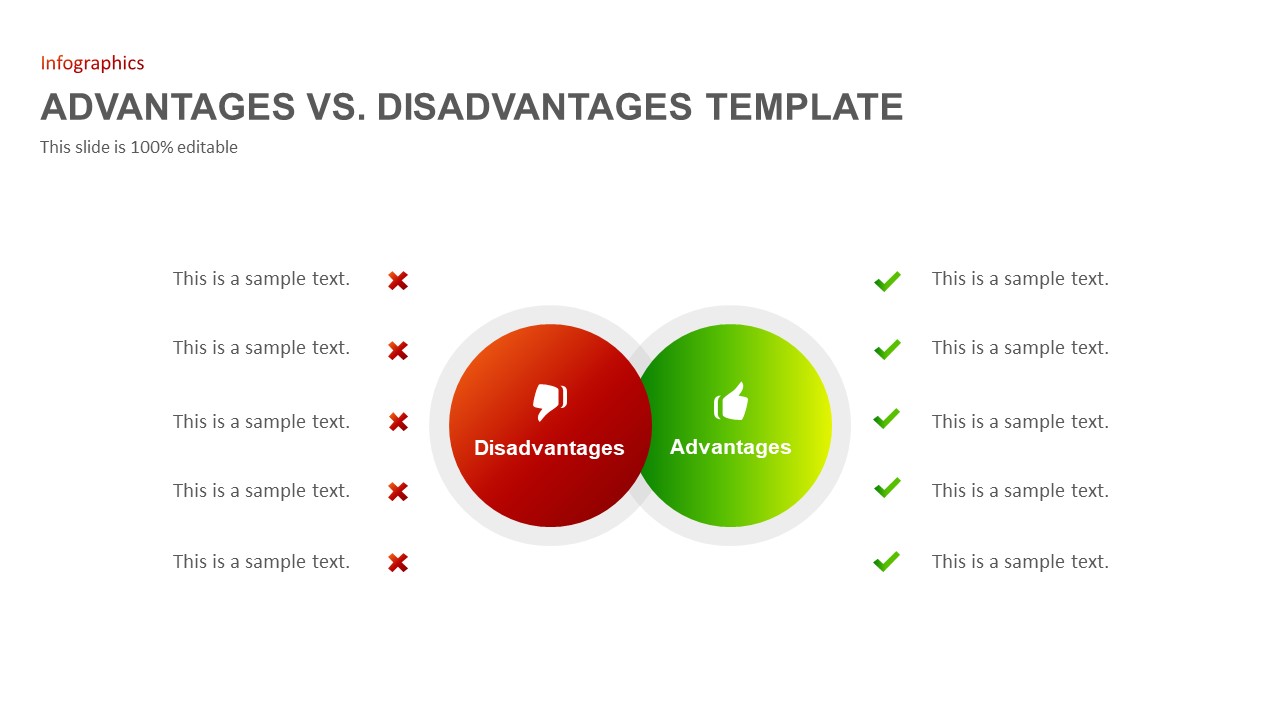 Advantages Disadvantages Powerpoint Template Slidebazaar