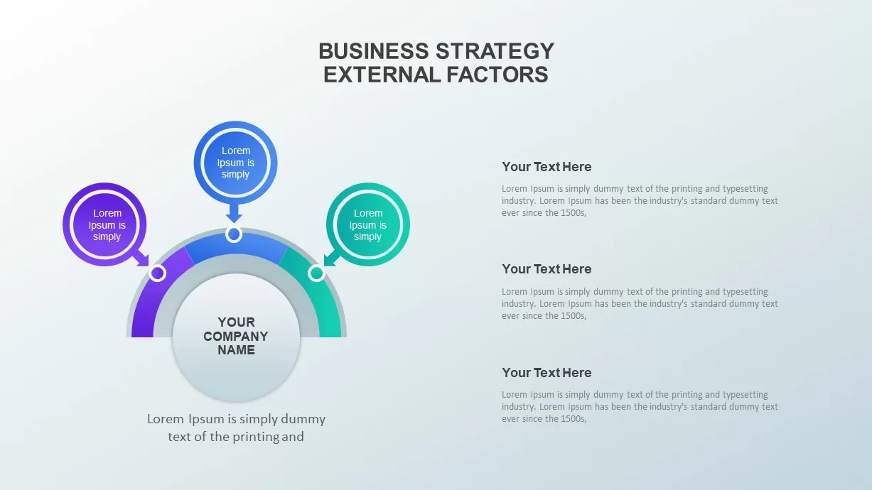 Business strategy PowerPoint diagram