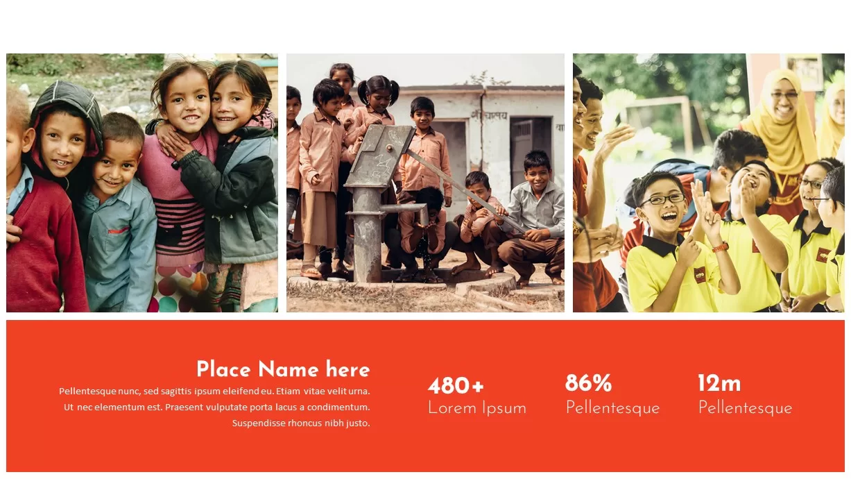 Charity PowerPoint Presentation Template places