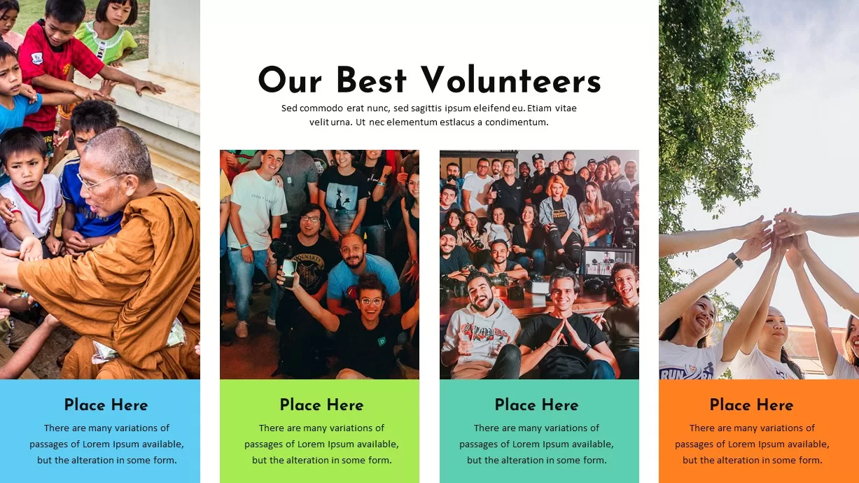 Charity PowerPoint Template Best Volunteer
