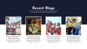 Charity PowerPoint Template Blogs