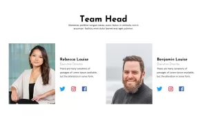 Charity PowerPoint Presentation Template team head