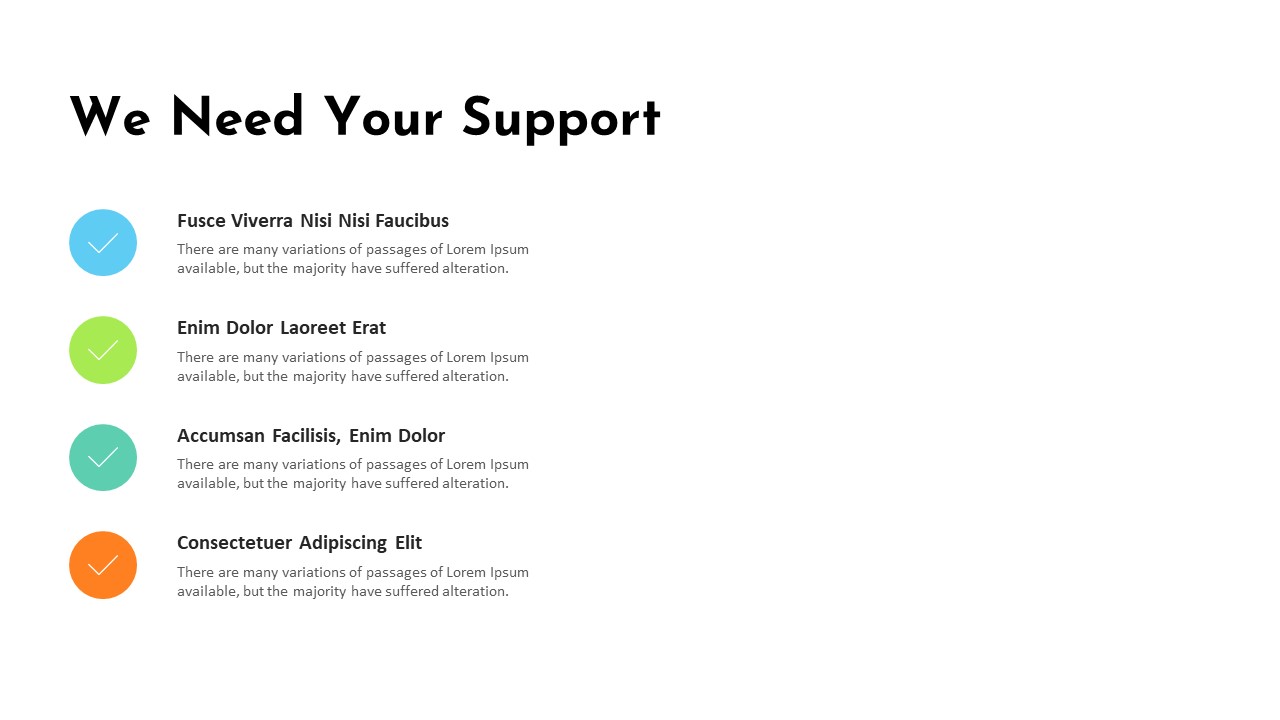 Charity PowerPoint Template support