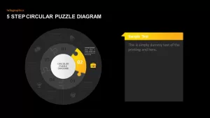 Circular Puzzle Diagram PowerPoint