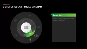 Circular Puzzle Diagram PowerPoint Template