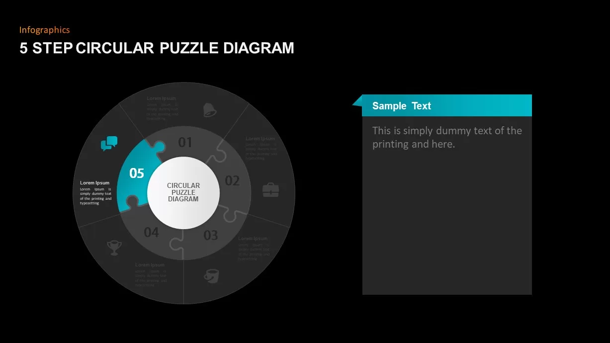 Circular Puzzle Diagram Presentation Template