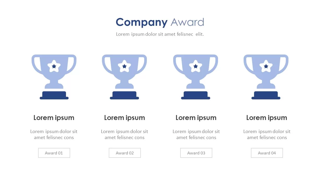 Company Profile Awards PowerPoint Template