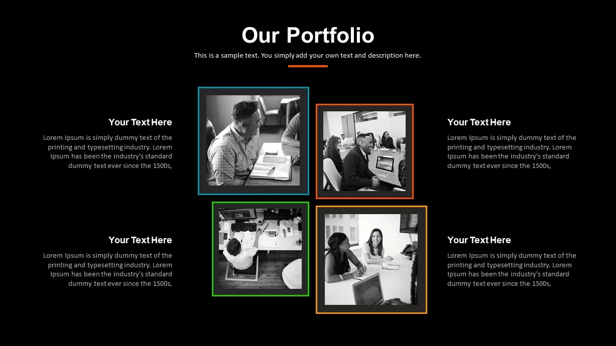 Digital Marketing Portfolio PowerPoint Template