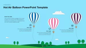 Hot Air Balloon PowerPoint Diagram