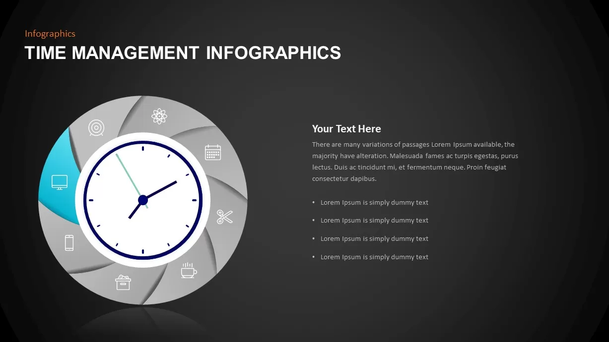 Infographic Time Management Template Diagram