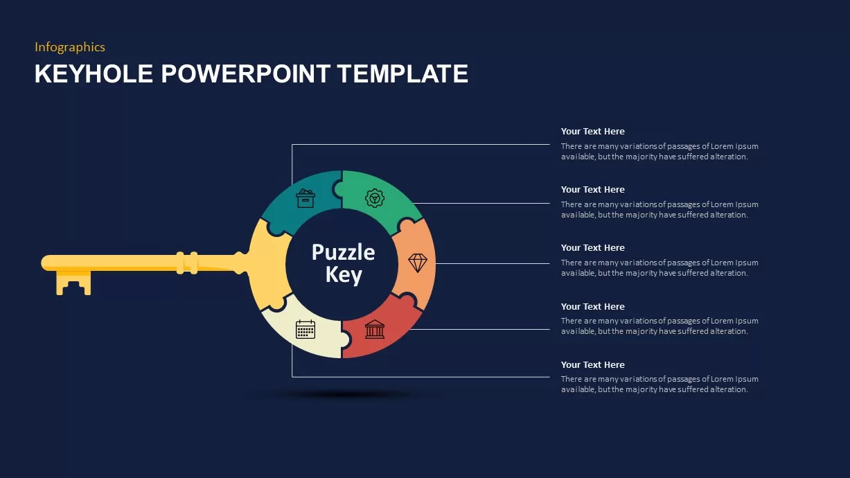 Keyhole Puzzle Template